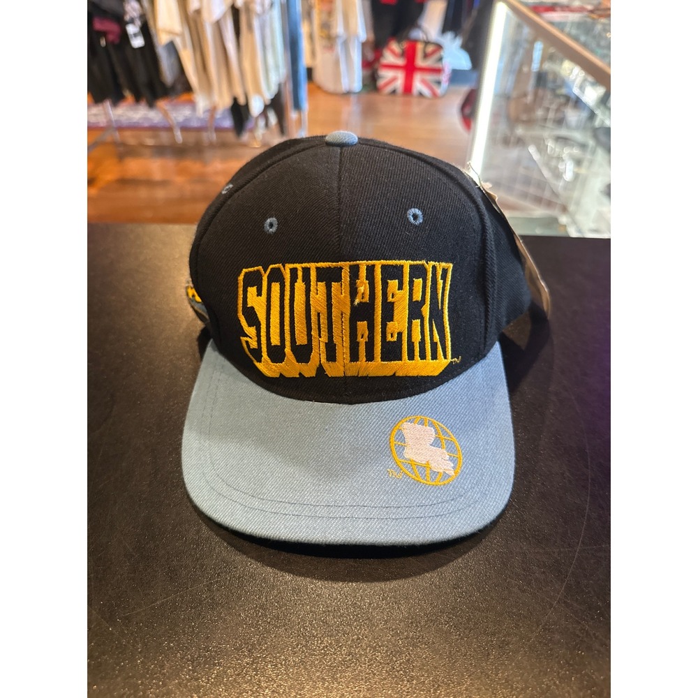 Southern University Jaguars Snapback Hat Black Blue Yellow Cap Boy HBCU Mens